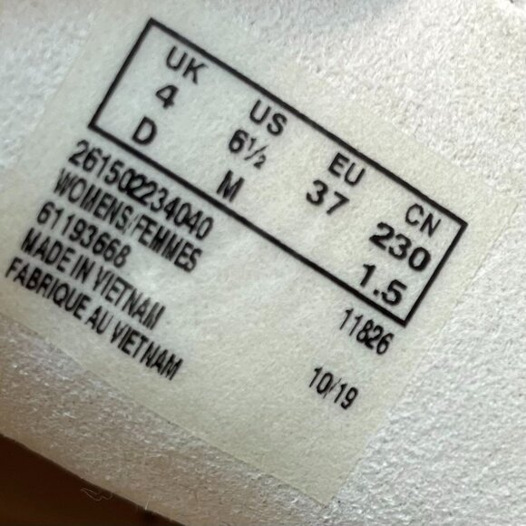 Clarks Trace Walk Casual Shoes Womens sz 6.5 Platform White Leather Preppy Boho - Picture 9 of 10